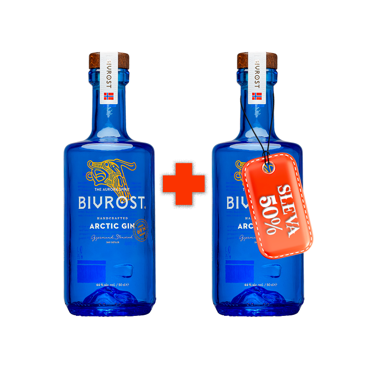 Bivrost Arctic Gin 44% 0,5l AKCE s druhou lahví za polovinu